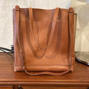 Madewell Medium Transport Tote English saddle